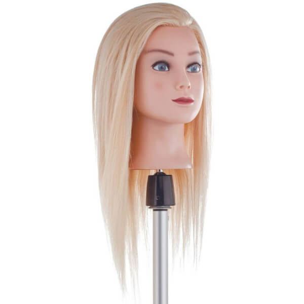 Cabeça de aprendizagem com cabelo natural, cabelos longos de 50cm. Cabeça de aprendizagem com cabelo natural, cabelos longos de 50cm.