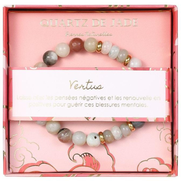 Bracelet pierre naturelle quartz de jade Stella Green