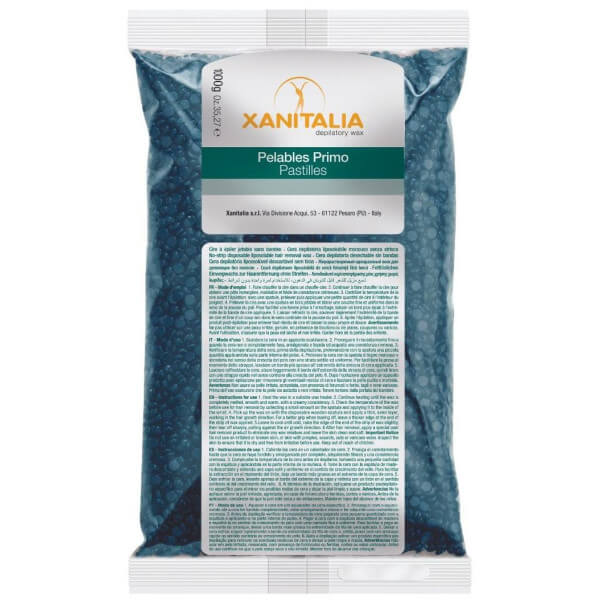 Cera de depilação brasileira sem bandas de azuleno Primo 1kg Cera de depilação brasileira sem bandas de azuleno Primo 1kg