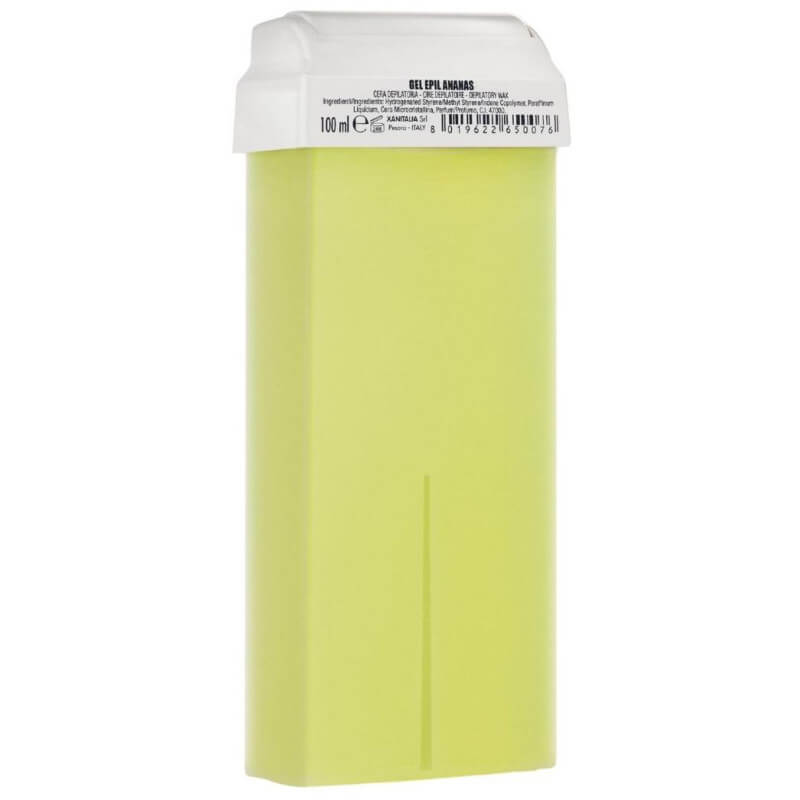 Cera depilatoria liposoluble en roll-on de piña de 100 ml.