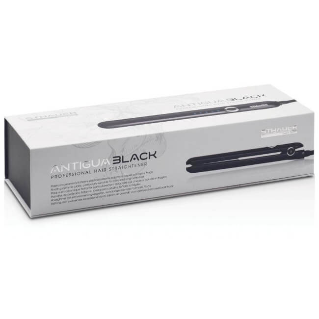 Antigua black matte hair straightener by Sthauer.