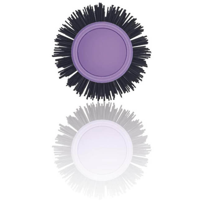 Thermische borstel in pastelviolette ionische kleur met een diameter van 25 mm.