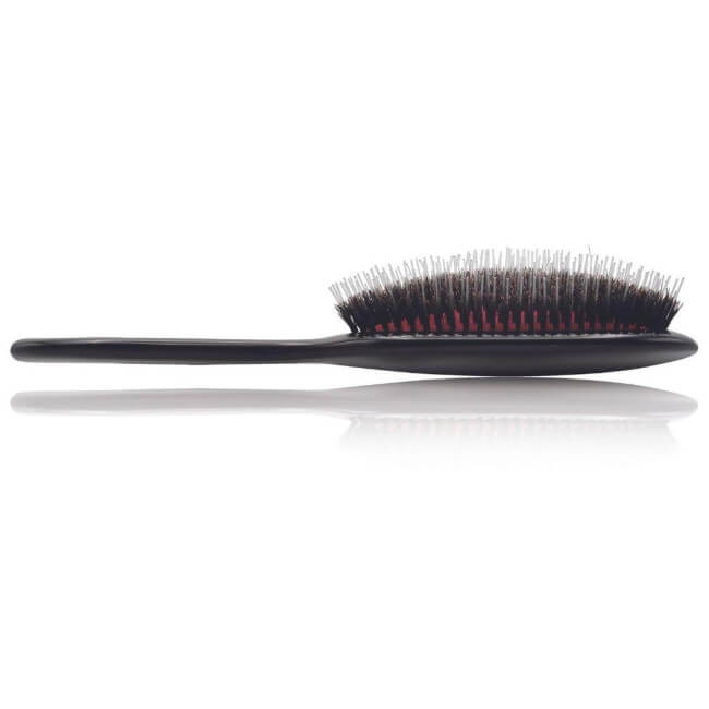 Black mixed bristle hair extension brush