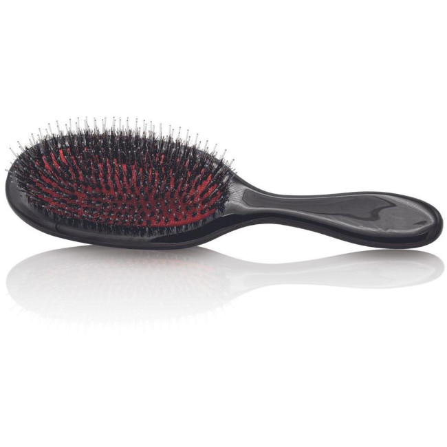 Black mixed bristle hair extension brush
