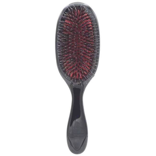 Cepillo para extensiones de cabello negro con cerdas mixtas