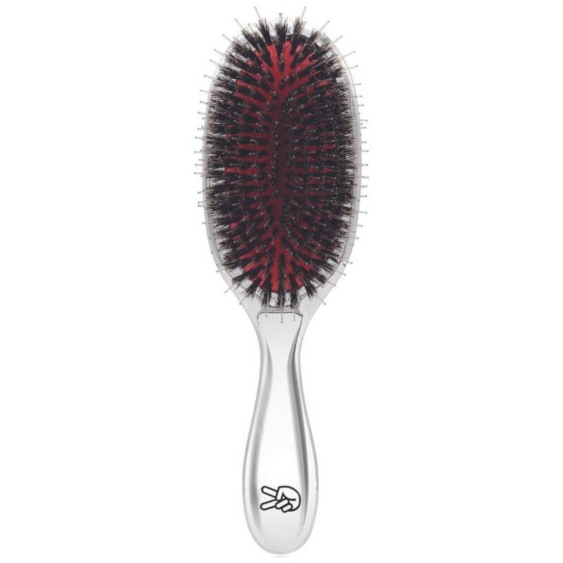 Borstel voor hairextensions zilver gemengde haren Borstel voor hairextensions zilver gemengde haren
