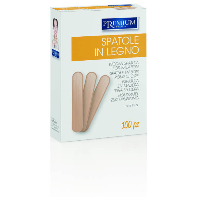 100 houten spatels voor wax 15 cm