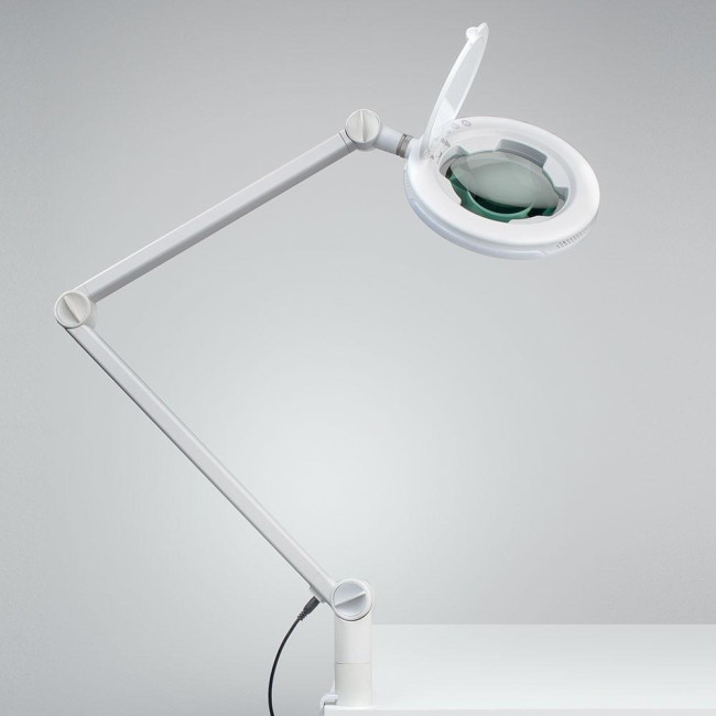 Lámpara con lupa 5D con tecnología LED Air Touch.