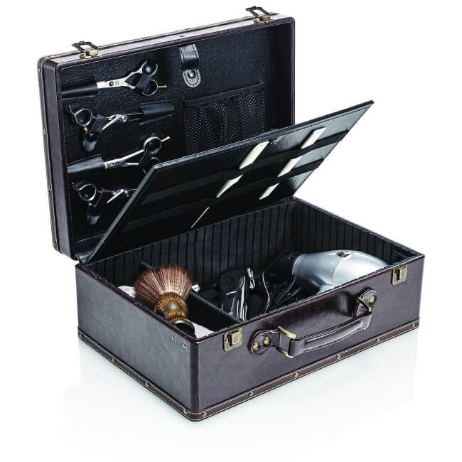 Bagage van de erfgoedbarbier Bagage van de erfgoedbarbier