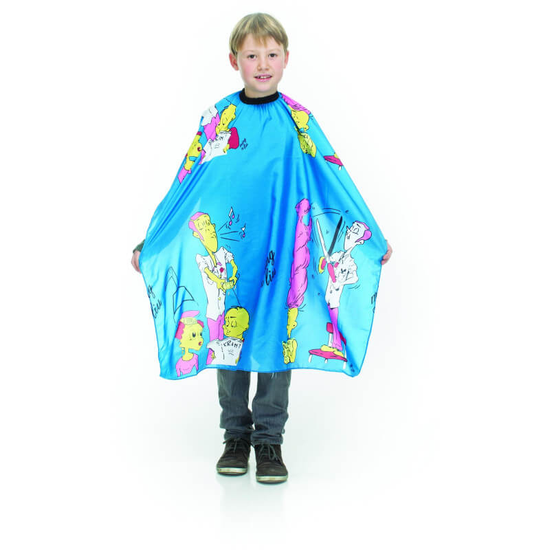 Light blue cutting cape