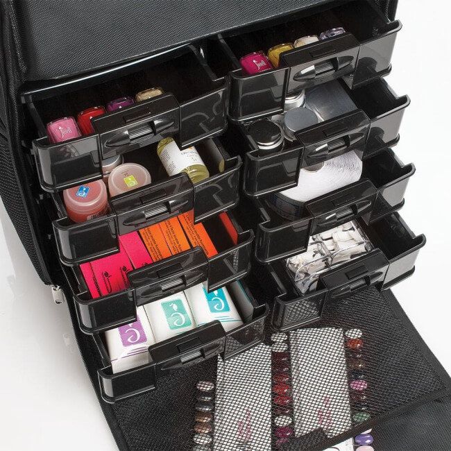 Semi-rigid compartmented suitcase Organizer Pro