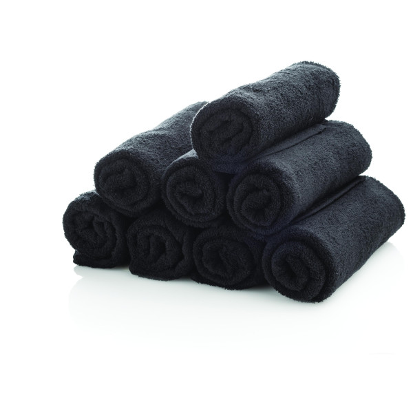 Black barber towel