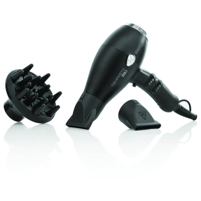 Secador de cabello Tempesta 380 negro de Sthauer.