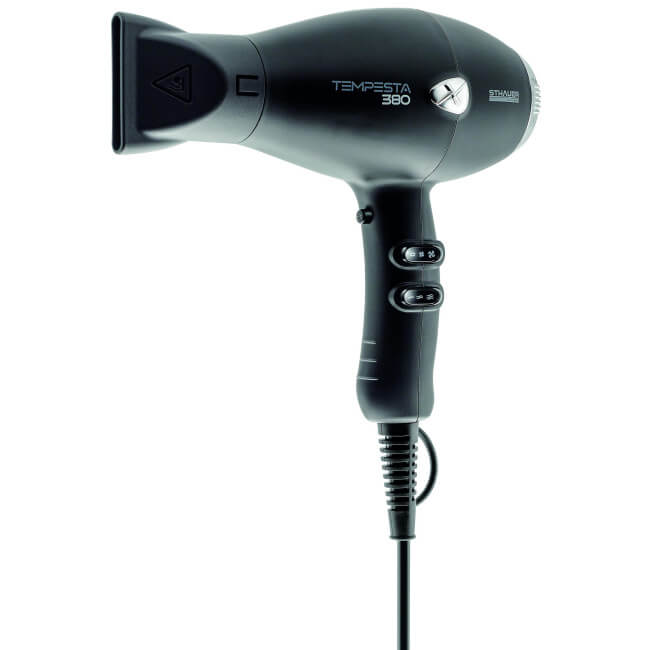 Secador de cabello Tempesta 380 negro de Sthauer.