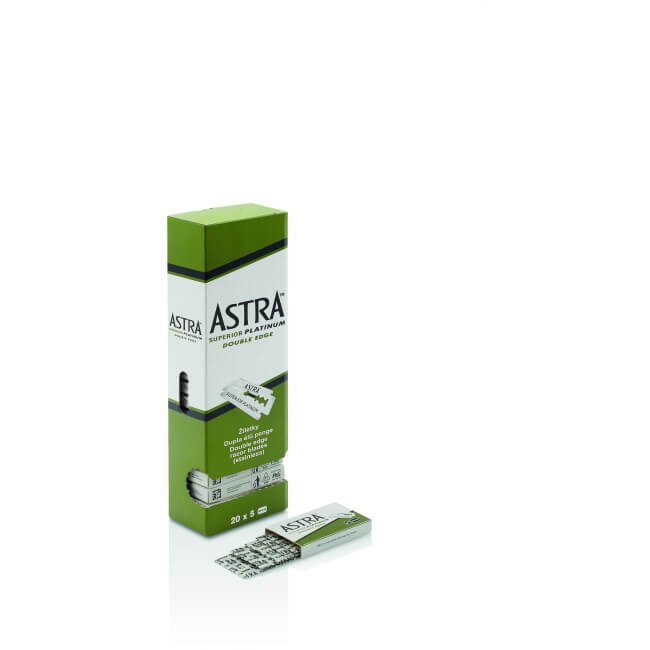 100 lâminas de barbear Astra Superior Platinum