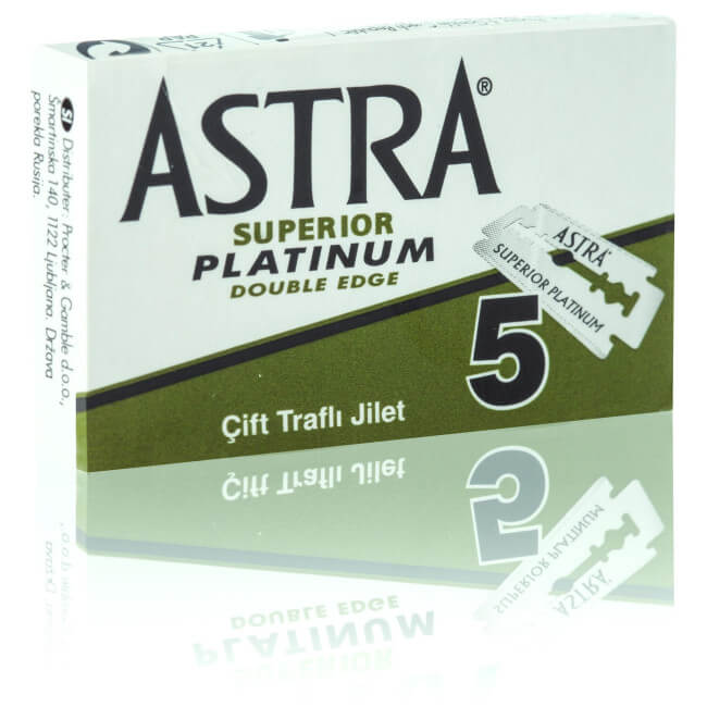 100 lâminas de barbear Astra Superior Platinum
