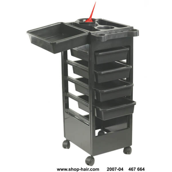 Mesa de Serviço de Cabeleireiro Baky Preta 5 gavetas Mesa de Serviço de Cabeleireiro Baky Preta 5 gavetas