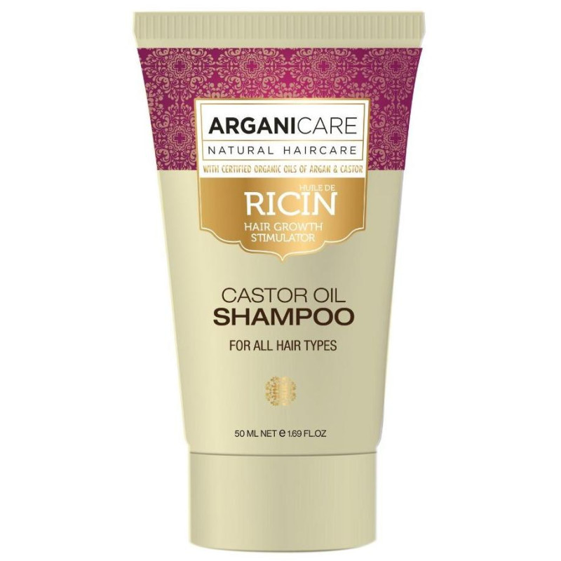 Shampoo acceleratore di crescita Ricino Arganicare 50ml