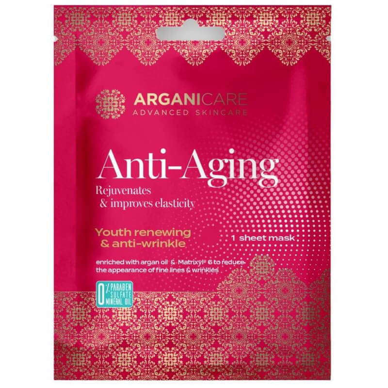 Masker van verstevigend anti-aging stof Arganicare