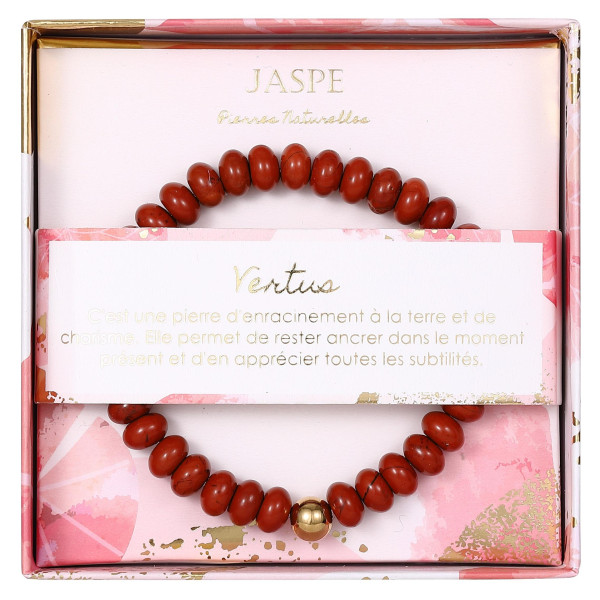 Bracelet pierre naturelle jaspe Stella Green