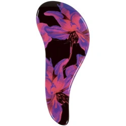 Neon zomer bloemen haarborstel