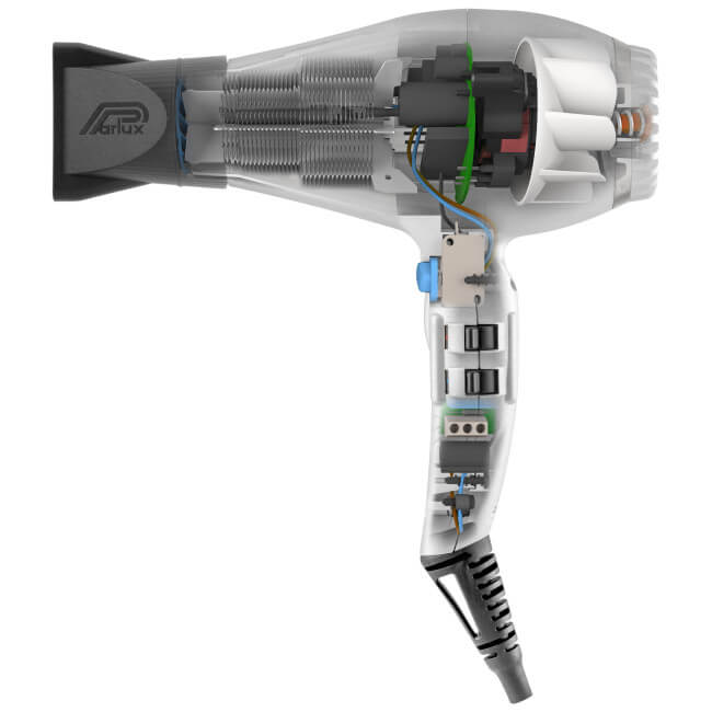 Secador de cabelo prateado DIGITALYON Parlux