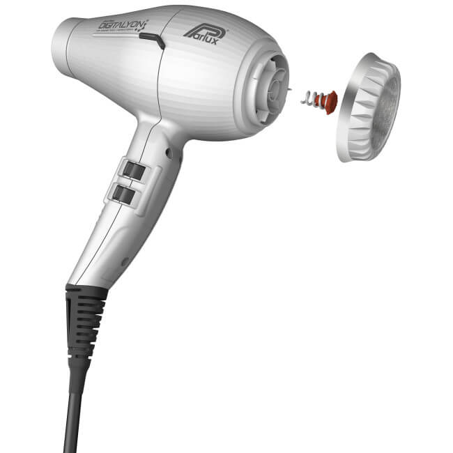 Secador de cabelo prateado DIGITALYON Parlux