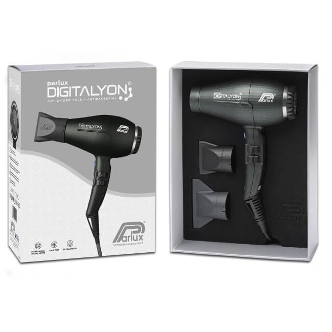 Secador de cabelo prateado DIGITALYON Parlux