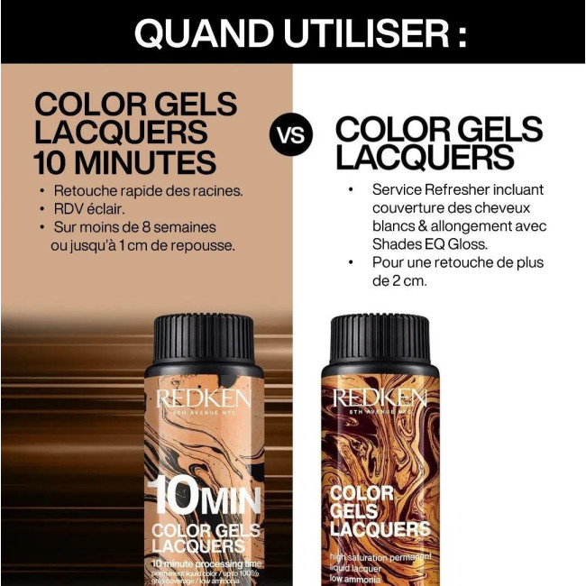 Color gels lacquers 4.33 warm gold 4WG Redken 60ML