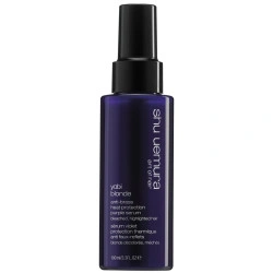Siero viola termoprotettore anti-riflessi Yubi Blonde shu uemura da 100 ml.