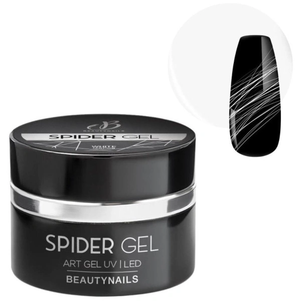 Spider ultra-pigmentiertes Gel 09 Metallic White Beauty Nails 5g
