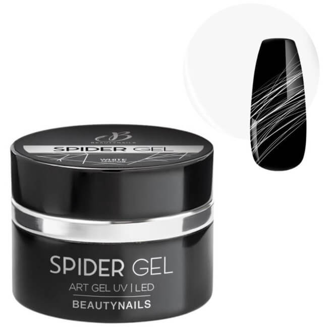 Gel de aranha ultra pigmentado 09 branco metálico Beauty Nails 5g