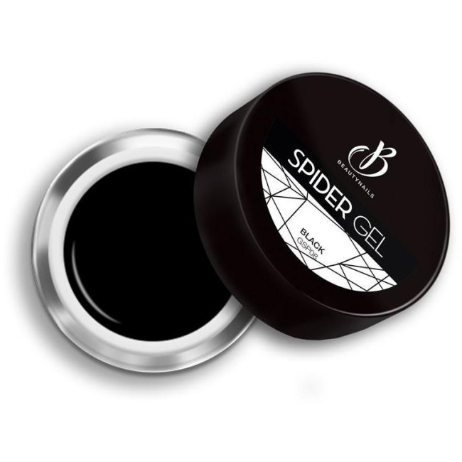 Spider ultra-pigmented gel 08 metallic black Beauty Nails 5g