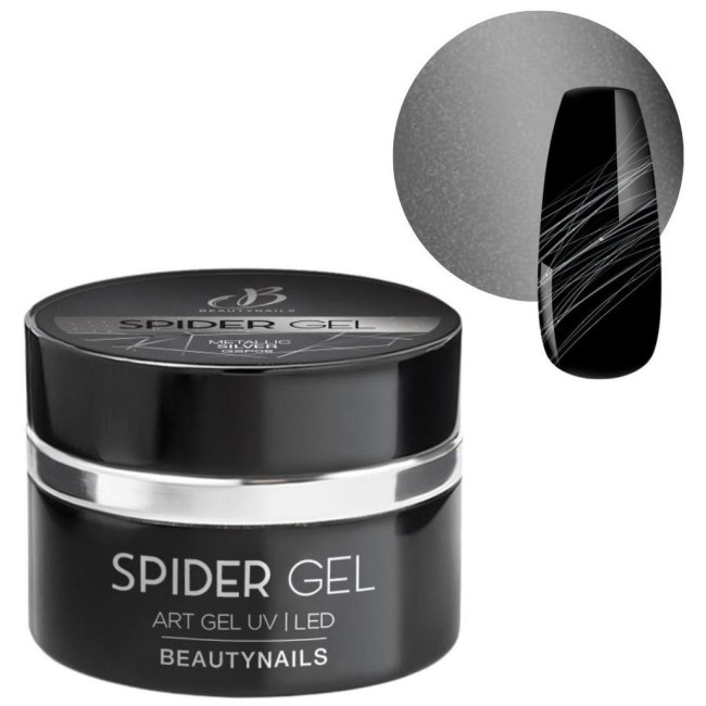 Spider gel ultra pigmentato 06 argento metallizzato Beauty Nails 5g