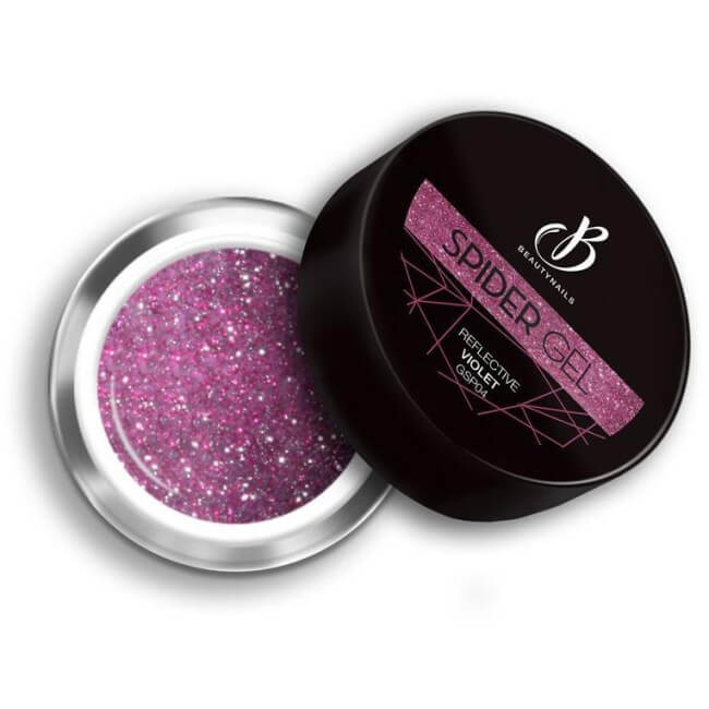 Spider gel ultra-gepigmenteerd 04 reflecterend violet Beauty Nails 5g