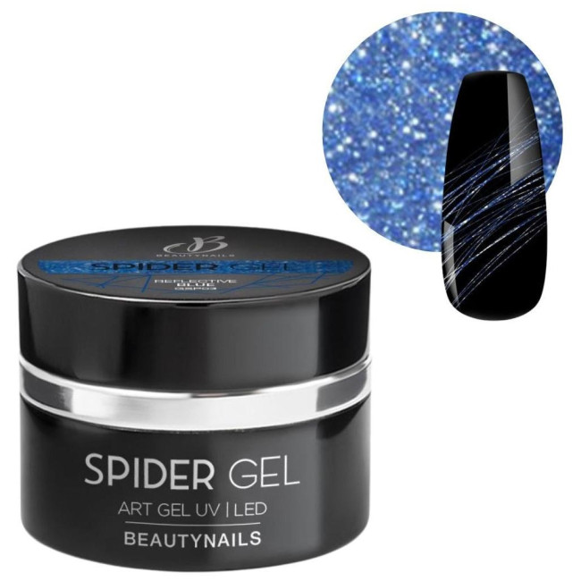 Spider gel ultra-pigmenté 03 reflective blue Beauty Nails 5g