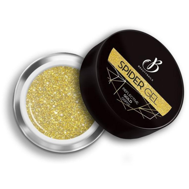 Spider gel ultrapigmentado 02 dorado reflectante Beauty Nails 5g