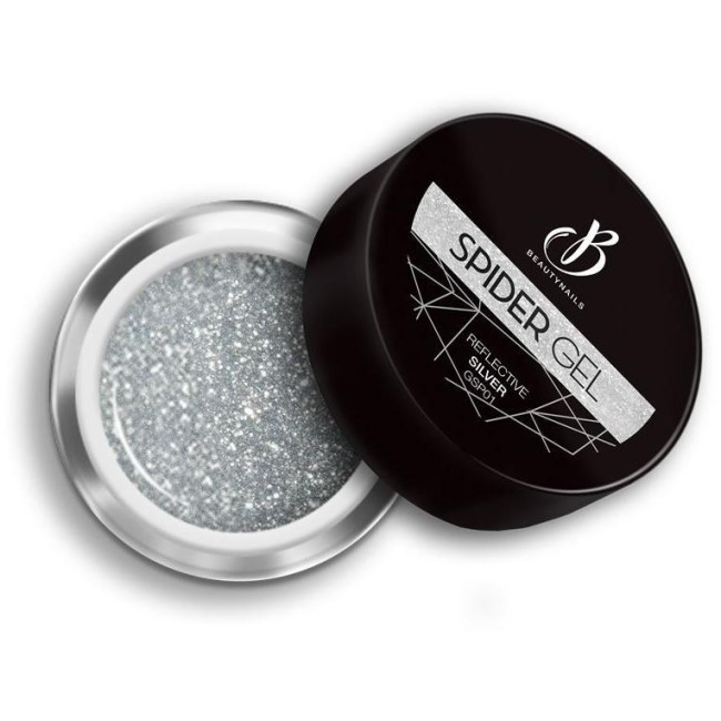 Spider gel ultra-pigmenté 01 reflective silver Beauty Nails 5g