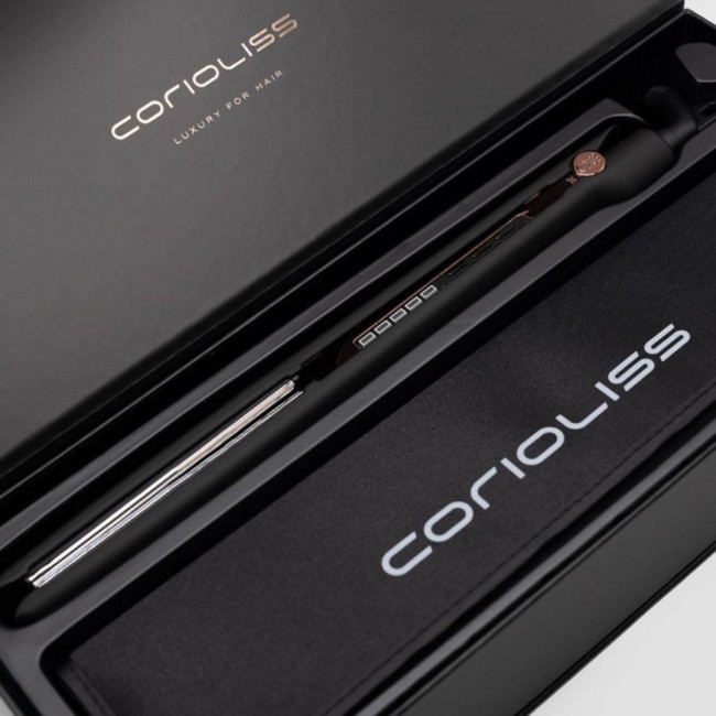 Corioliss C3 black soft touch copper straightener