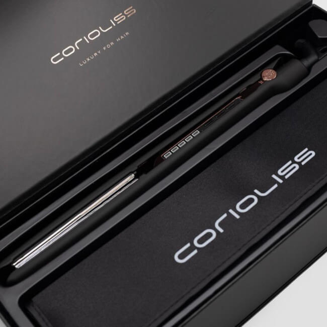 Corioliss C3 black soft touch copper straightener