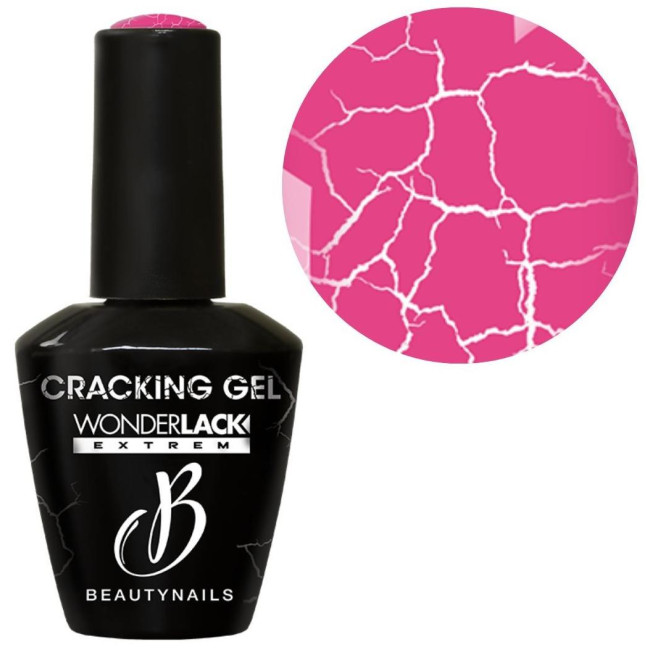 Top coat Cracking gel Pink Wonderlack 12ML Beauty Nails