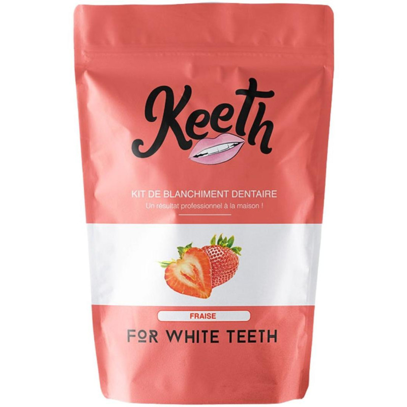 Kit zur Zahnaufhellung mit Erdbeergeschmack Keeth