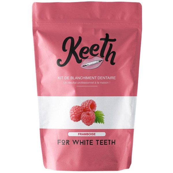 Kit zur Zahnaufhellung mit Himbeergeschmack Keeth