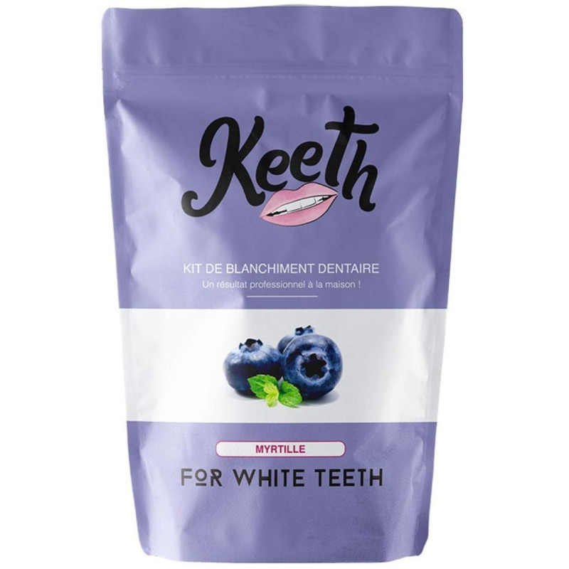 Kit zur Aufhellung der Zähne mit Blaubeergeschmack Keeth