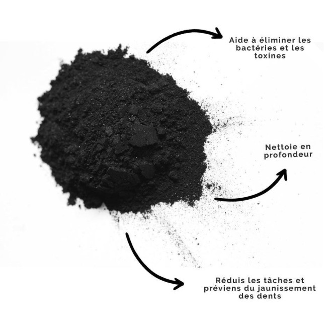 Whitening charcoal powder with strawberry Keeth