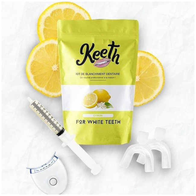 Kit de blanqueamiento dental con limón Keeth