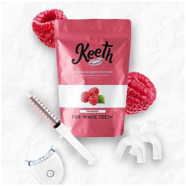 Kit de blanchiment dentaire à la framboise Keeth