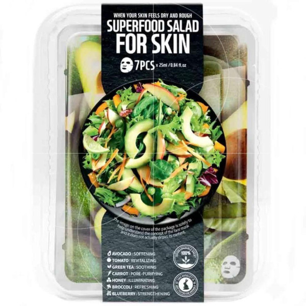 7 masques Mochi Skin à l'avocat Super Food Farm Skin