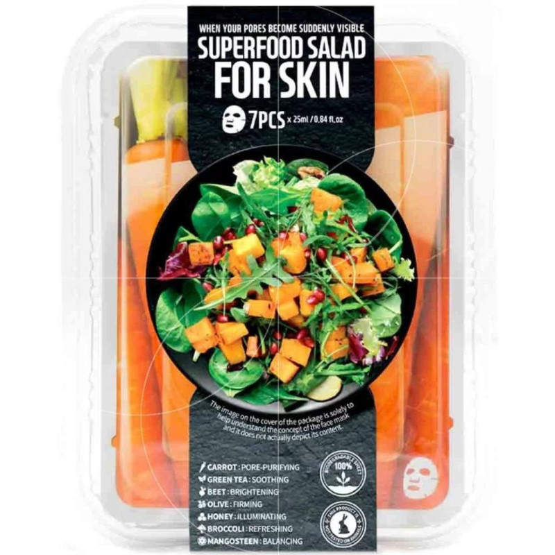 7 Pore Less Super Food masks Farm Skin