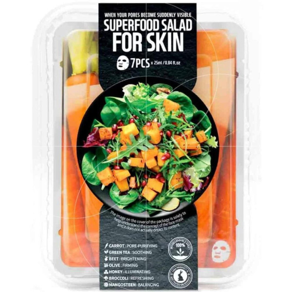 7 Porenverfeinerungsmasken Super Food Farm Skin